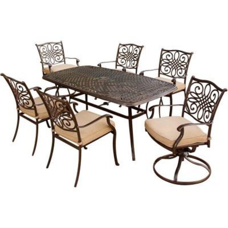 ALMO FULFILLMENT SERVICES LLC Hanover® Traditions 7 Piece Outdoor Dining Set TRADITIONS7PCSW